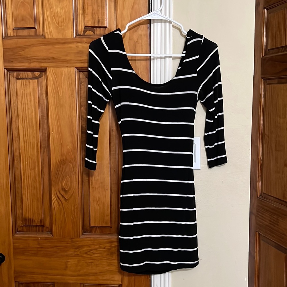 Short Black and White Dress